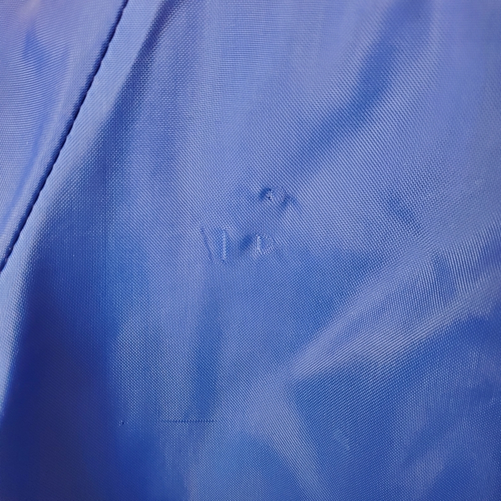 80s OP Blue Windbreaker with Rainbow Stripe. SMALL. #244 - Picture 11 of 15